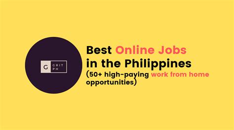 Online Jobs: 50+ Work From Home Opportunities in the Philippines .